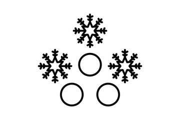 Hail icon. icon related to weather. suitable for web site, app, user interfaces, printable etc. line icon style. simple vector design editable