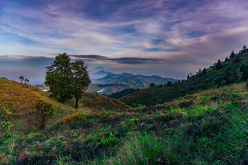 landscape with mountains