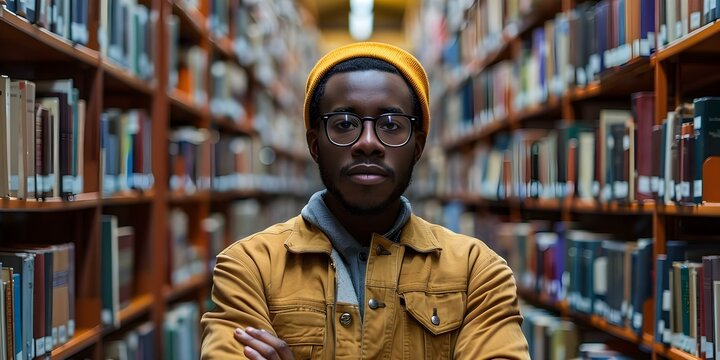 Image representing influence of Black literature. Concept Black literature, empowerment, influence, representation, diversity,