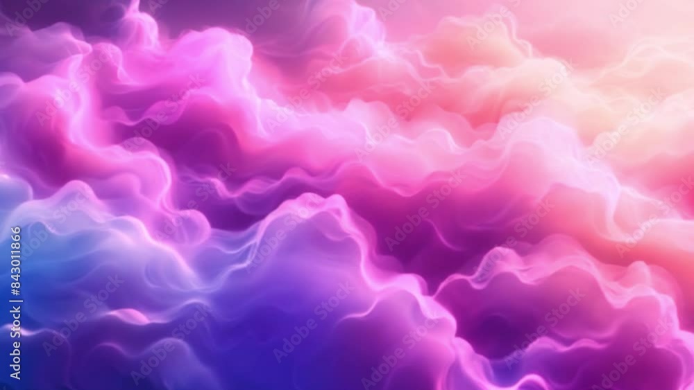 Poster abstract background with colorful, layered gradient meshes creating a dreamlike, ethereal effect.