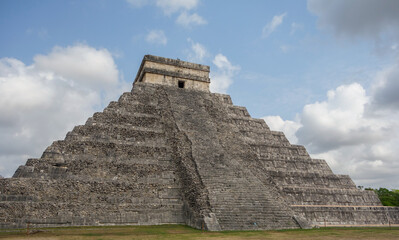 Chichen Itza archaeological complex in Yucatan Peninsula, Mexico. large pre-Columbian city