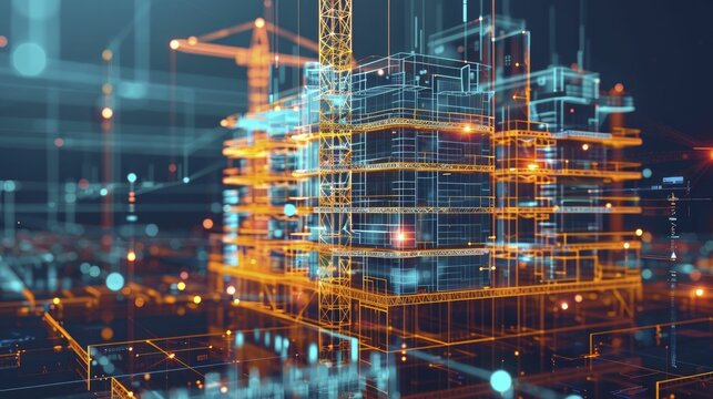 AI for construction cost estimation using data-driven insights for budgeting, highlighting accuracy.