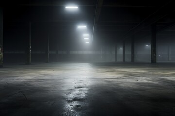 Abstract; Grunge Aesthetics; Concrete Floor; Enigmatic Fog; Artistic; Mystery; Atmospheric; Dark; Texture; Background; Urban; Ephemeral; Moody; Industrial; Surreal; Ambiance; Desolate; Gritty; Urban