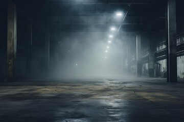 Abstract; Grunge Aesthetics; Concrete Floor; Enigmatic Fog; Artistic; Mystery; Atmospheric; Dark; Texture; Background; Urban; Ephemeral; Moody; Industrial; Surreal; Ambiance; Desolate; Gritty; Urban