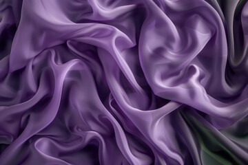 Obraz premium Luxurious purple fabric flowing gracefully, creating elegant waves for various concepts. Smooth silk or satin adds sophistication to designs, exuding luxury and beauty