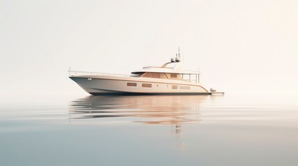Obraz premium Luxury yacht on the water.