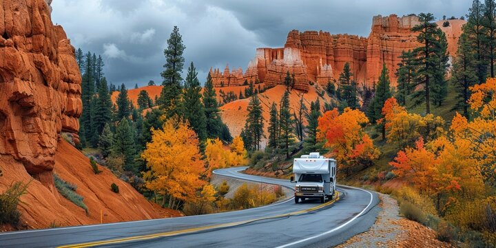 RV Road Trip Through Bryce Canyon in Autumn