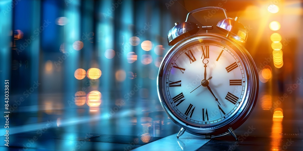 Poster effective time management and self-organization strategies for utilizing time wisely. concept time b