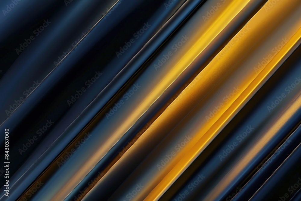 Poster abstract background featuring smooth diagonal lines in shades of gold and blue, creating a stylish a