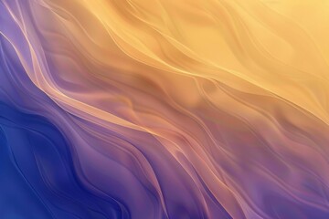 Obraz premium Flowing blue and yellow lines create a vibrant and elegant backdrop with a touch of luxury and energy, perfect for modern designs. Ideal for banners, posters, and digital presentations