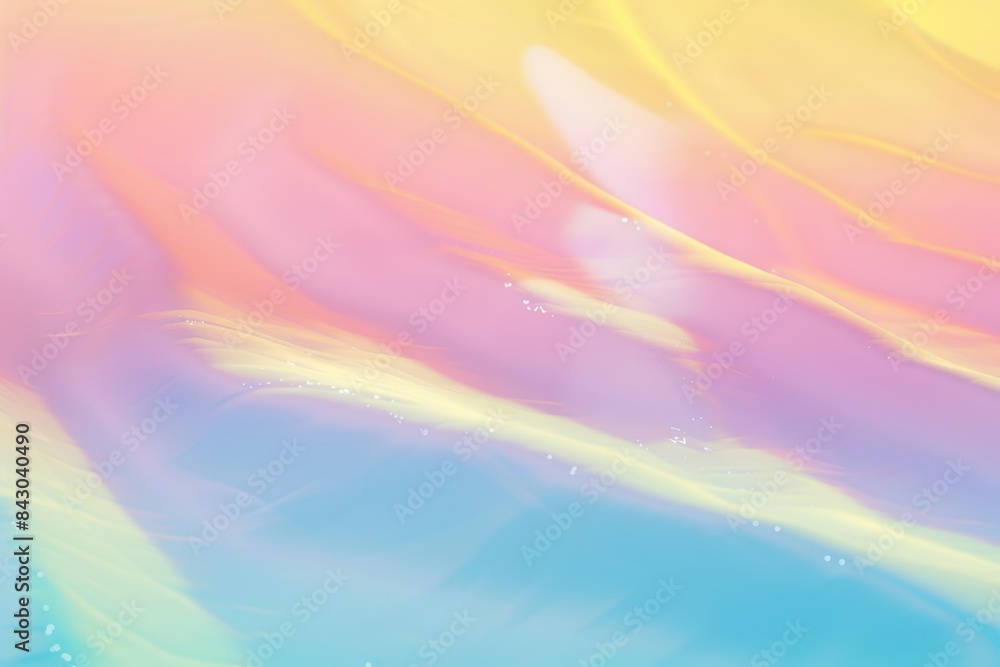 Poster abstract pastel colored background with wavy smooth lines flowing, creating a dreamy and ethereal ef