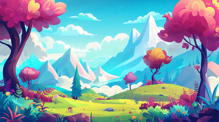 cartoon nature illustration