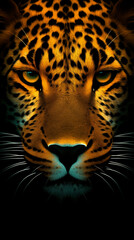 Obraz premium Pattern Background of Abstract Image of Jaguars, Texture, Wallpaper, Background, Cover and Screen of Cell Phone, Smartphone, Computer, Laptop, 9:16 Format - PNG