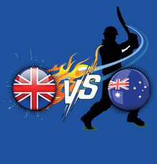 Cricket Match Between United Kingdom and Australia