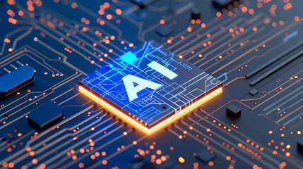 The Future of Computing: A Detailed Image of an AI Chip