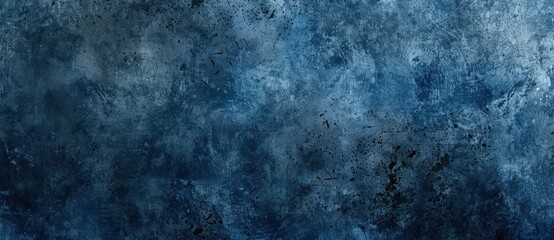 Obraz premium Dark blue grunge background with rough texture and cracks, perfect for adding a touch of industrial or vintage style to any project