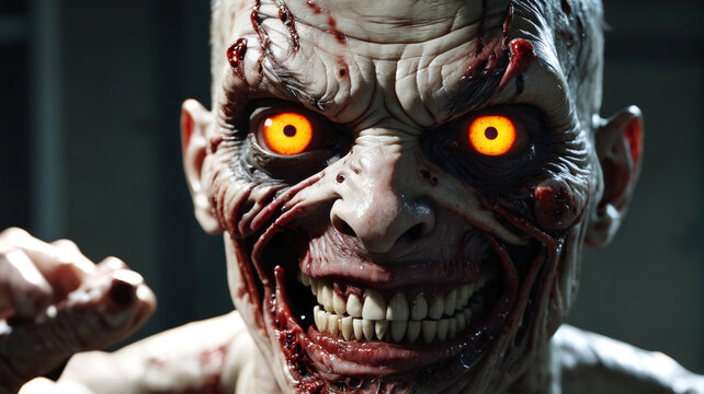 From the abandoned asylum, crazed zombies with bloodshot eyes and gnashing teeth hunt for fresh victims, Generative AI