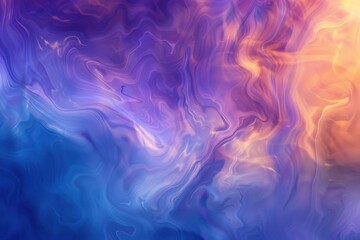 Fototapeta premium Mesmerizing abstract background of swirling colors in blue, purple, orange, and yellow. Perfect for adding creativity and emotion to any project