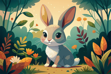 Obraz premium rabbit in the grass