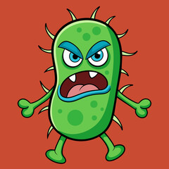 Fototapeta premium green monster virus