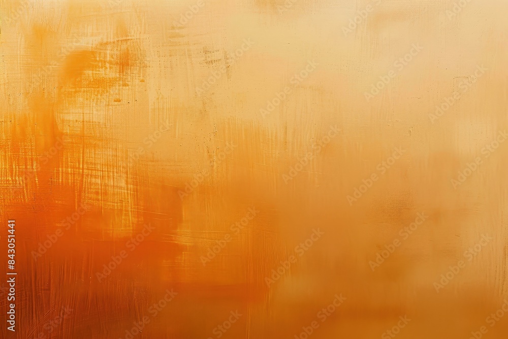 Wall mural Inviting orange background with vibrant brush strokes, ideal for autumn celebrations. Textured canvas in gold and copper tones, perfect for creative projects - Wall murals