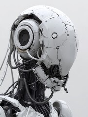 a robot with wires and wires attached to it