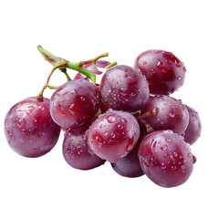 Bunch of grapes isolated on transparent background