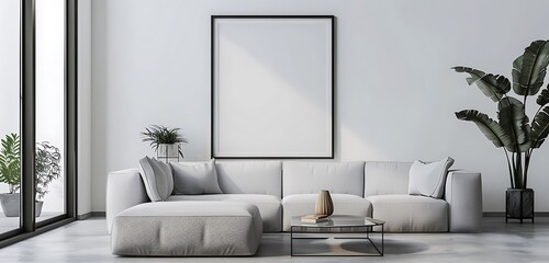 Featuring a contemporary bed, colorful sofa-type chair, and bright ceiling, the room is illuminated by white tiles. The addition of soft cushions and a potted plant with greenery creates a lively, inv
