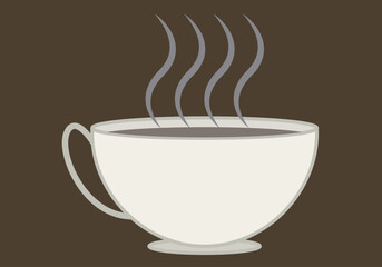 Taza de café o chocolate caliente