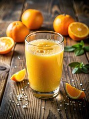 Fototapeta premium Freshly squeezed orange juice with oranges.