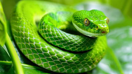 Some snakes are named green snakes because of their color. The North American green snakes belong to the genus Opheodrys.