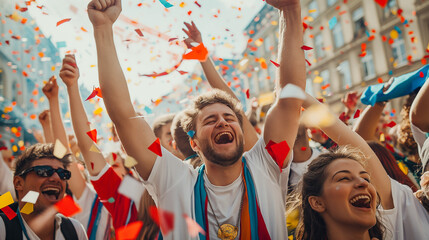 Joyful Celebration at European Soccer Championship