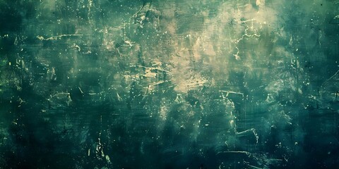 Vintage distressed wallpaper with dust, smudges, scratches, and green texture - Reviving the Past. Concept Vintage Wallpaper, Distressed Design, Dust and Scratches, Green Texture, Reviving the Past