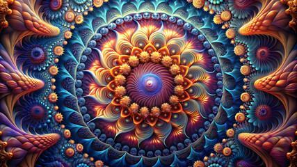 digital fractal pattern art