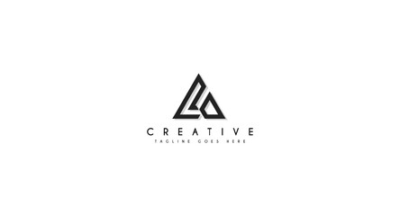 Initial Letter LA logo design vector illustration.