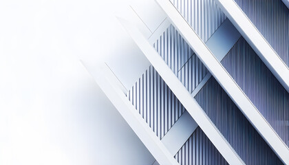 Futuristic Abstract Background with Stripes - Graphic Design for Posters and Banners with Copy Space