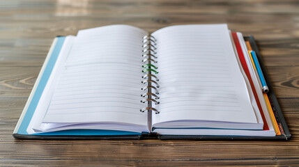 open book on a wooden table