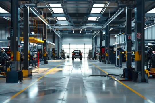Efficient Car Maintenance Workflow in Service Bay with Multiple Vehicles Undergoing Repairs