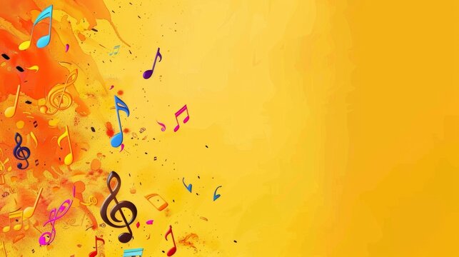 international music day background concept with space for text