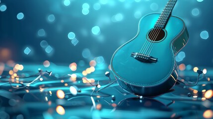 Naklejka premium international music day background concept with space area for text