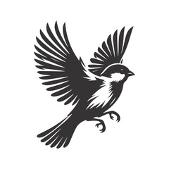 Bird silhouette vector design, 