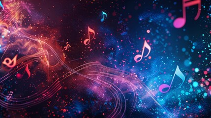 Obraz premium international music day background concept with space for text