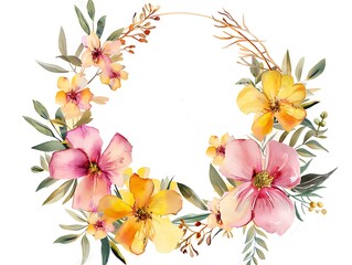 A flower arrangement with pink and white flowers in a circle.
