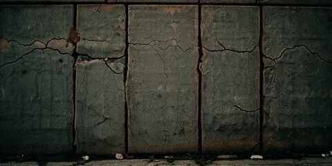 Naklejka premium background featuring cracked cement, worn-out patches, and subtle stains, creating a rugged and distressed look that evokes the gritty aesthetic of urban decay and industrial environments