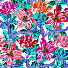 Flowers rapport Bold Floral Print Boho Floral Print Seamless Pattern Repeating Boho Floral Patterns