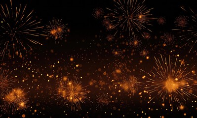 Fireworks background. Happy New Year background , AI generative