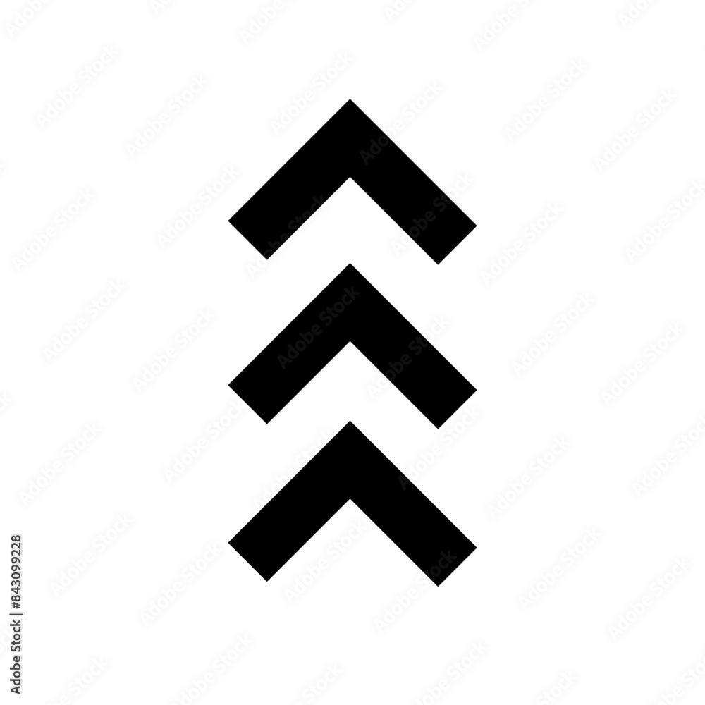 Poster arrow chevron icon for navigation and directional use