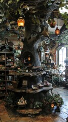 Enchanting Fantasy Art in a Charming Decorating Store: Small Business Owners Infusing Personal Touches with a Natural Look