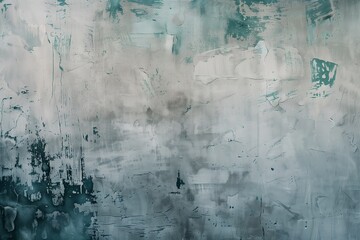 Fototapeta premium Serenity in Shades, Softly Textured Gray Backdrop with Subtle Tinges of Green and Blue, Perfectly Smooth Surface