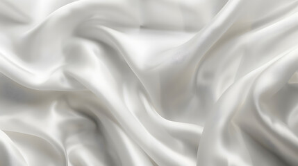 Obraz premium background texture fabric soft white blurred abstract calm peaceful shine movement natural graphic satin silky material effect ripple fashion elegant fold smooth beauty new textile luxurious silk